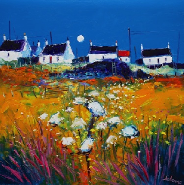 Moon Croft and Peat Stacks Isle of Lewis 36x36 Moon Croft and Peat Stacks Isle of Lewis 36x36